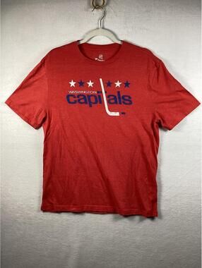 Washington Capitals Distressed Look Mens NHL Branded T-Shirt- Size L Fanatics